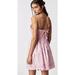 Free People Dresses | Free People Nwot Gabby Mini Dress Pink Cherry Dress Back Adjustable Small | Color: Pink | Size: S