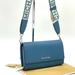 Michael Kors Bags | Michael Kors Large Zip Around Wallet Crossbody Bag | Color: Blue/Silver | Size: Os