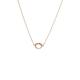 Friendship Knot Necklace Rose Gold Plated