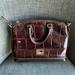 Dooney & Bourke Bags | Dooney & Bourke Vintage Crocodile Crossbody Handle Bag. Dark Brown - Guc. | Color: Brown/Red | Size: Os