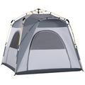 Four Man Pop Up Tent Automatic Camping Backpacking Dome Shelter