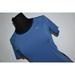 Under Armour Tops | 25693 Under Armour Gym Shirt Blue Striped Polyester Size Small Fitted Womens | Color: Blue | Size: S