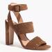 Madewell Shoes | Madewell Suede Studded Octavia Leather Lined Sandals Heels Brown | Color: Brown | Size: 8