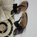 Coach Shoes | Coach Bernadette Wedge Cork Thong Sandals Size 7 | Color: Black/Tan | Size: 7