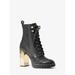 Michael Kors Shoes | Michael Michael Kors Porter Leather Lace-Up Boot 8.5 Black New | Color: Black | Size: 8.5