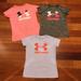 Under Armour Shirts & Tops | Girls Under Armour Lot Of 3 Heatgear T-Shirts, Size M | Color: Pink/Purple | Size: Mg