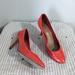 Coach Shoes | Coach Nala Patent Hot Coral Classic Closed Toe Stiletto Heels | Color: Pink | Size: 8.5