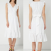J. Crew Dresses | J.Crew Linen Eyelet Ruffle Wrap Bow Tie V Neck Midi Dress White Women's Size 12 | Color: White | Size: 12