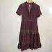 Free People Dresses | Free People Womens Xs Rare Feelings Midi Maxi Dress Purpler Tiered *Small Flaws | Color: Purple | Size: Xs