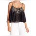 Free People Tops | Free People Intimately Instant Crush Printed Floral Spaghetti Strap Top Size Xsm | Color: Black | Size: Xs