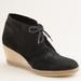 J. Crew Shoes | J. Crew Macalister Black Suede Wedge Booties Size 8 | Color: Black | Size: 8