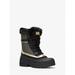 Michael Kors Shoes | Michael Michael Kors Ozzie Metallic Logo Boot 10 Black/Gold New | Color: Black | Size: 10