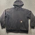 Carhartt Shirts | Carhartt Hoodie Men's Large Black Full Zip Sherpa Fleece Lined Sweatshirt Casual | Color: Black | Size: L