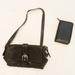 Coach Bags | Coach Black Leather Hampton Adjustable Crossbody Bundled With A Coach Planner! | Color: Black | Size: Os