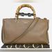 Gucci Bags | Gucci Logo Bamboo 2way Shoulder Hand Bag Leather | Color: Brown/Silver | Size: Os