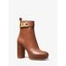 Michael Kors Shoes | Michael Michael Kors Parker Leather Platform Boot 8.5 Luggage New | Color: Brown | Size: 8.5