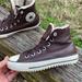 Converse Shoes | Converse Chuck Taylor High Top Leather Shearling Sneaker Boots Size 7 | Color: Brown | Size: 7