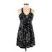 Calvin Klein Casual Dress: Black Acid Wash Print Dresses - Women's Size 6