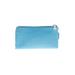 Coach Leather Wristlet: Pebbled Blue Solid Bags