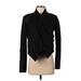 BCBGMAXAZRIA Jacket: Short Black Print Jackets & Outerwear - Women's Size Small