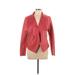 Bagatelle Faux Leather Jacket: Short Red Print Jackets & Outerwear - Women's Size Large