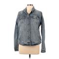 SLINK Jeans Denim Jacket: Short Blue Jackets & Outerwear - Women's Size Large