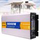 3000 4000 5000 6000 8000 Watt Peak Power Pure Sine Wave Power Inverter DC 12V 24V 48V 60V to AC 110V 220V Car Inverter with LCD Display for Power Tools Home Vehicles RV Truck,8000W-12Vto110V