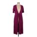 Old Navy Casual Dress - Wrap: Burgundy Dresses - Women's Size Medium