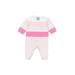Baby Gap Outlet Long Sleeve Onesie: Pink Stripes Bottoms - Size 0-3 Month