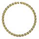 AZARIO LONDON 14K Solid Yellow Gold 18 Gauge (1.0mm) - 8mm Diameter Continuous Twister Open Hoop Nose Ring - Hoop Cartilage - Daith Hoop - Nose Piercing Jewellery