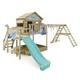 Disney's Frozen Saga play tower by Wickey - climbing frame, climbing tower, garden play equipment for children - outdoor wooden garden playground with sandpit