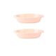 Ceramic Oven Baking Dishes,Oven Baking Dish,Ceramic Baking Set of 2, Rectangular Baking Dishes, Oven Dish, Serving Dish Set for Tapas, Casserole, Roasting, Cooking Dishes for Ove,Blue,M (Color : Pink
