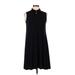 Anne Klein Casual Dress - Mini High Neck Sleeveless: Black Print Dresses - Women's Size 6