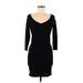 H&M Casual Dress - Mini: Black Solid Dresses - Women's Size Medium