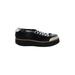 Flamingos Sneakers: Black Print Shoes - Women's Size 40 - Round Toe