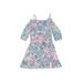 Lilly Pulitzer Dress - A-Line: Blue Floral Skirts & Dresses - Kids Girl's Size 7