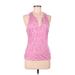 Nike Active T-Shirt: Pink Print Activewear - Women's Size Medium