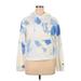 Champion Pullover Hoodie: Blue Tie-dye Tops - Women's Size X-Large