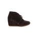 TOMS Ankle Boots: Burgundy Print Shoes - Women's Size 6 - Round Toe