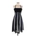 Emporio Armani Casual Dress - Midi: Black Marled Dresses - Women's Size 38