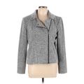 Ann Taylor LOFT Jacket: Short Gray Jackets & Outerwear - Women's Size Large