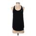 Under Armour Active Tank Top: Black Print Activewear - Women's Size Small