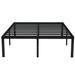 18" Tall Full Size Bed Frame with Large Storage Space, Easy Assembly Heavy Duty Metal Platform No Box Spring Needed, Noise Free