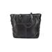 Coach Factory Leather Shoulder Bag: Pebbled Black Solid Bags