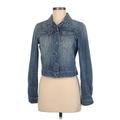 Jessica Simpson Denim Jacket: Short Blue Print Jackets & Outerwear - Women's Size Medium