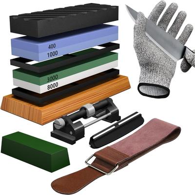 4-Side Premium Whetstone Sharpener Kit