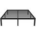 16" Queen Bed Frame No Box Spring Required, Metal Platform Queen Bed Frames w/ Storage, 3,500 lbs Heavy Duty Steel Slats Support