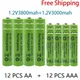 Rechargeable battery 1.2V AA 3800mAh NI-MH+AAA 3000mAh Rechargeable NI-MH 1.2V AAA battery free