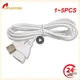 1~5PCS Beige White Data Line Wide Scope Of Application Spare Parts Extension Cord Usb Male To Female