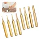 8Pcs Brass Punch Set Non-Marring Professional Brass Drive Pin Punches Brass Pin Punch Repair Tool